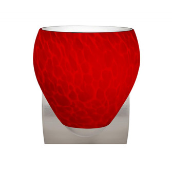 Besa Wall Bolla Satin Nickel Red Cloud 1x60W Medium Base (127|1WZ-4122RC-SN)