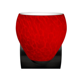 Besa Wall Bolla Black Red Cloud 1x9W LED (127|1WZ-4122RC-LED-BK)