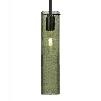 Besa, Juni 16 Stem Pendant, Moss Bubble, Black, 1x4W LED Filament (127|1TT-JUNI16MS-EDIL-BK)