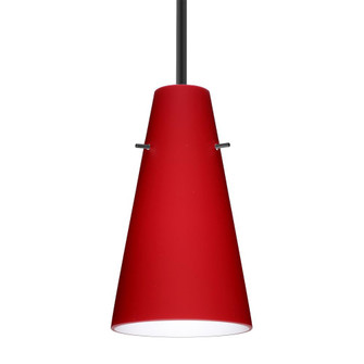 Besa Cierro LED Pendant Ruby Matte Black 1x9W LED (127|1TT-4124RM-LED-BK)