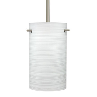 Besa Tamburo 5 Stem Pendant, Satin Nickel Chalk 1x100W Medium Base (127|1TT-4005KR-SN)