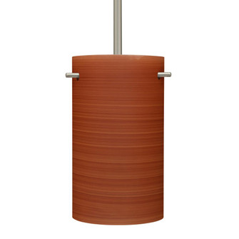 Besa Tamburo 5 Stem Pendant, Satin Nickel Cherry 1x100W Medium Base (127|1TT-4005CH-SN)