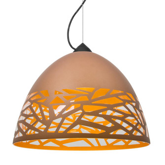 Besa Kiev Pendant, Copper, Black Finish, 1x9W LED (127|1KX-KIEVCP-LED-BK)