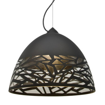 Besa Kiev Pendant, Black, Black Finish, 1x9W LED (127|1KX-KIEVBK-LED-BK)