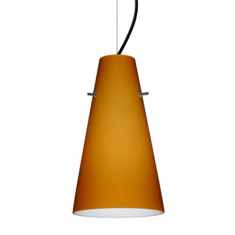 Besa Cierro LED Cable Pendant Amber Matte Black 1x9W LED (127|1KX-412480-LED-BK)