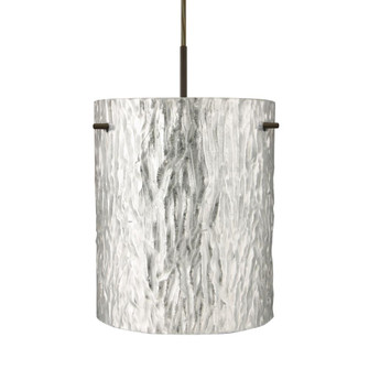Besa Tamburo 8 Pendant Stone Silver Foil Bronze 1x11W LED (127|1JT-4006SS-LED-BR)