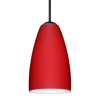 Besa Riva 9 LED Pendant Ruby Matte Black 1x9W LED (127|1JT-1511RM-LED-BK)