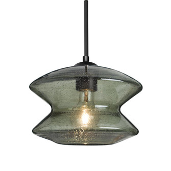 Besa, Zen Cord Pendant, Moss Bubble, Black Finish, 1x8W LED Filament (127|1JC-ZENMS-EDIL-BK)