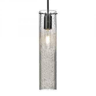 Besa, Juni 16 Cord Pendant, Clear Bubble, Black, 1x60W Medium Base (127|1JC-JUNI16CL-BK)