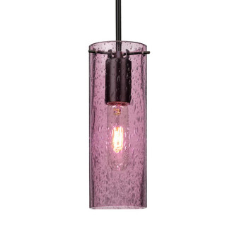 Besa, Juni 10 Cord Pendant, Plum Bubble, Black, 1x4W LED Filament (127|1JC-JUNI10PL-EDIL-BK)
