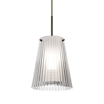 Besa Dion Pendant, Clear Shade, Bronze Finish, 1x60W Medium Base (127|1JC-DIONCL-BR)