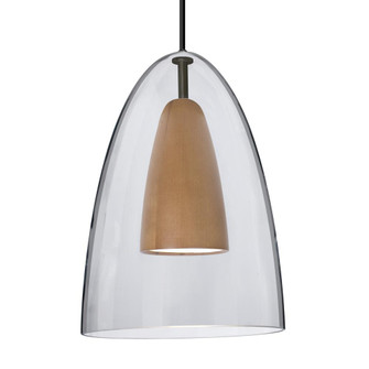 Besa, Dano Cord Pendant, Clear/Medium, Black Finish, 1x9W LED (127|1JC-DANOCLMD-LED-BK)