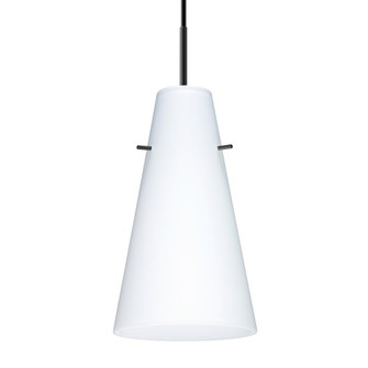 Besa Cierro Pendant Black Opal Matte 1x100W Medium Base (127|1JC-412407-BK)