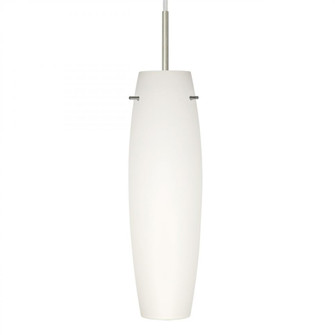 Besa Stilo 11 Pendant Satin Nickel Opal Matte 1x40W Medium base (127|1JC-412107-SN)