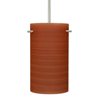 Besa Tamburo 5 Pendant, Satin Nickel Cherry 1x100W Medium Base (127|1JC-4005CH-SN)