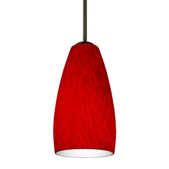 Besa Chrissy Pendant Bronze Red Cloud 1x50W E12 base (127|1BT-1509RC-BR)