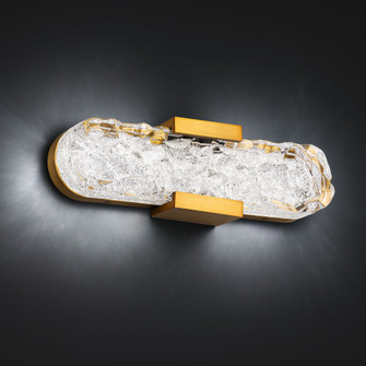 Bramble 120/277V Wall Light and Bath Vanity in Aged Brass with Radiance® Crystal Dust (1118061|BWS96416-AB)