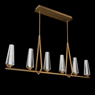 Devotion 47IN LED 3000K/3500K/4000K Pendant in Aged Brass with Radiance® Crystal Dust (1118061|BPD66247-AB)