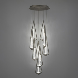Devotion 9 Light LED 3000K/3500K/4000K Multi-Light in Satin Nickel with Radiance® Crystal Dust (1118061|BPD66209-SN)