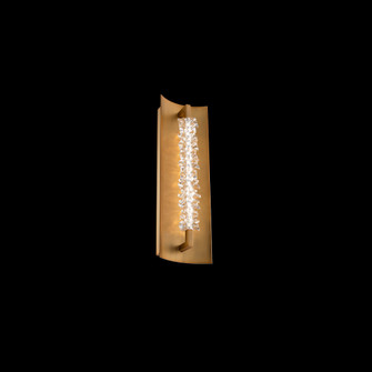 Bergy 18IN LED 3000K/3500K/4000K/5000K Wall Sconce in Aged Brass with Radiance® Crystal Dust (1118061|BWS21518-AB)