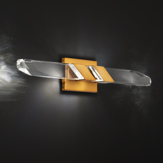 Traverse 24IN LED 3000K/3500K/4000K/5000K Bath Vanity & Wall Light in Aged Brass with Optic Crysta (1118061|BWS18524-AB)