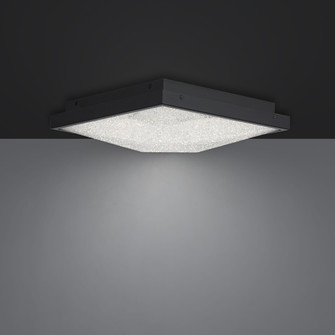 Wisteria 12IN LED 3000K/3500K/4000K/5000K Flush Mount in Black with Radiance® Crystal Dust (1118061|BFM46512-BK)