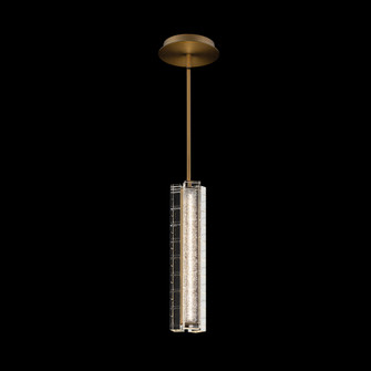 Abode 14IN LED 3000K/3500K/4000K/5000K Pendant in Aged Brass with Radiance® Crystal Dust (1118061|BPD65514-AB)