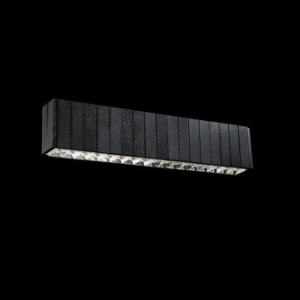 Andean 24IN LED 3000K/3500K/4000K/5000K Wall Sconce in Charcoal Oak with Optic Crystal (1118061|BWS88524-CO)