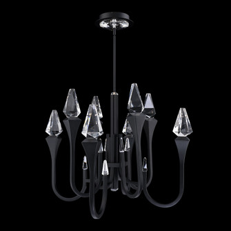 Plumeria 34IN LED 3000K/3500K/4000K/5000K Pendant in Black with Optic Crystal (1118061|BPD25534-BK)