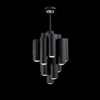 Tamara 21IN LED 3000K/3500K/4000K/5000K Pendant in Black with Radiance® Crystal Dust (1118061|BPD41521-BK)