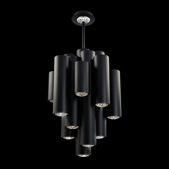 Tamara 26IN LED 3000K/3500K/4000K/5000K Pendant in Black with Radiance® Crystal Dust (1118061|BPD41526-BK)