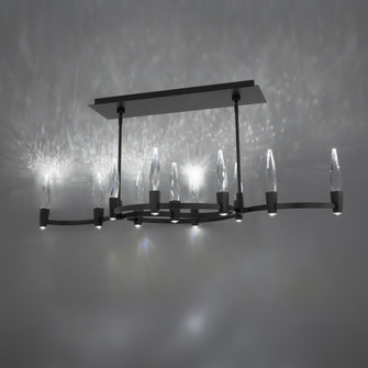 Twirl 48IN LED 3000K/3500K/4000K/5000K Pendant in Black with Optic Crystal (1118061|BPD20548-BK)