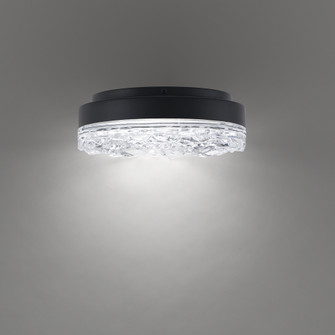 Bramble 12in 120/277V Flush Mount in Black with Radiance® Crystal Dust (1118061|BFM96412-BK)