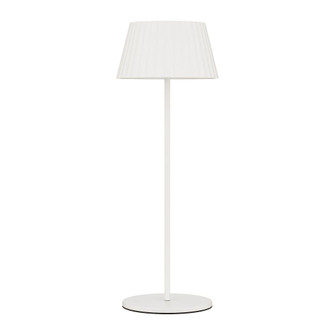 TABLE LAMP PLEAT 15IN 3CCT WT (16|TL-W251115-CS-WT)