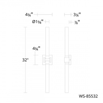 RIPPLE 32IN VANITY 4CCT 4000K (16|WS-85532-40-AB)