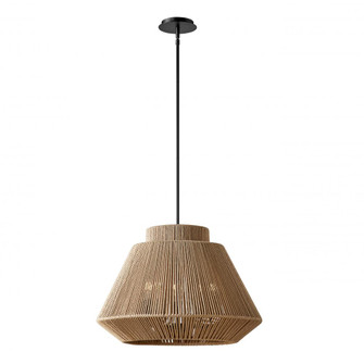 Nido 24'' Natural Rope 5-Light Pendant (254|ECO-8292-MBLK)