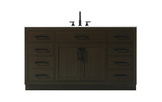 Alden 60 inch Single Bathroom Vanity in Mocha Brown (758|VF29760MMB)