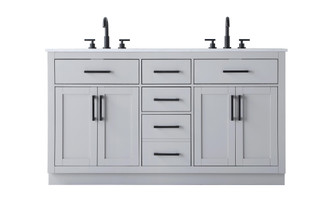 Vanity Cabinet 4Dr5Dw 60''W x 22''D x 35''H Grey (758|VF29760DGR)