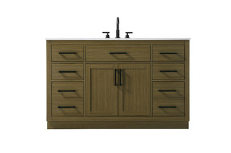 Alden 54 inch Single Bathroom Vanity in Chestnut Brown (758|VF29754MCB)