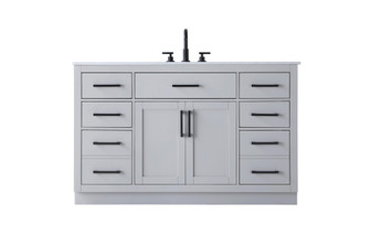 Vanity Cabinet 2Dr7Dw 54''W x 22''D x 35''H Grey (758|VF29754GR)