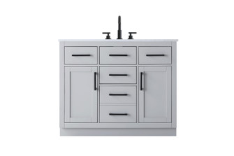 Vanity Cabinet 2Dr5Dw 42''W x 22''D x 35''H Grey (758|VF29742GR)