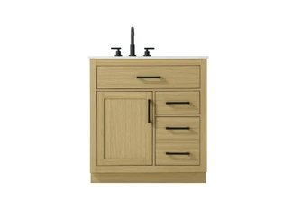 Alden 32 inch Single Bathroom Vanity in Honey Brown (758|VF29732MHB)