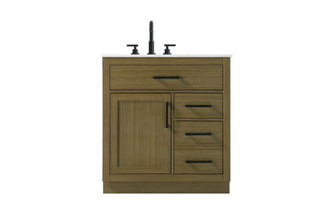 Vanity Cabinet 1Dr3Dw 32''W x 22''D x 35''H Chestnut Brown (758|VF29732MCB)
