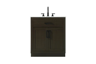 Alden 30 inch Single Bathroom Vanity in Mocha Brown (758|VF29730MMB)