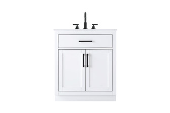 Alden 30 inch Single Bathroom Vanity in White (758|VF29730WH)