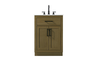 Vanity Cabinet 2Dr1Dw 24''W x 22''D x 35''H Chestnut Brown (758|VF29724MCB)