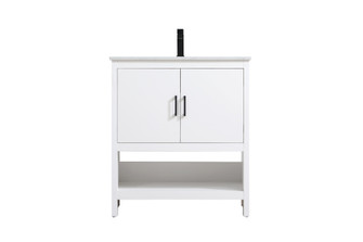 Ira 30 inch Single Bathroom Vanity in White (758|VF25230MWH)