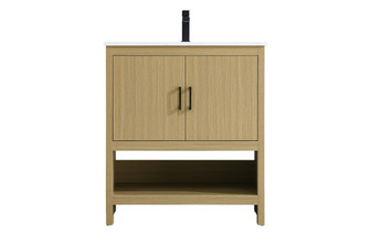 Ira 30 inch Single Bathroom Vanity in Honey Brown (758|VF25230MHB)