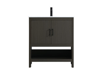 Ira 30 inch Single Bathroom Vanity in Mocha Brown (758|VF25230MMB)