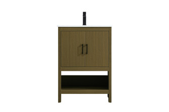 Ira 24 inch Single Bathroom Vanity in Chestnut Brown (758|VF25224MCB)